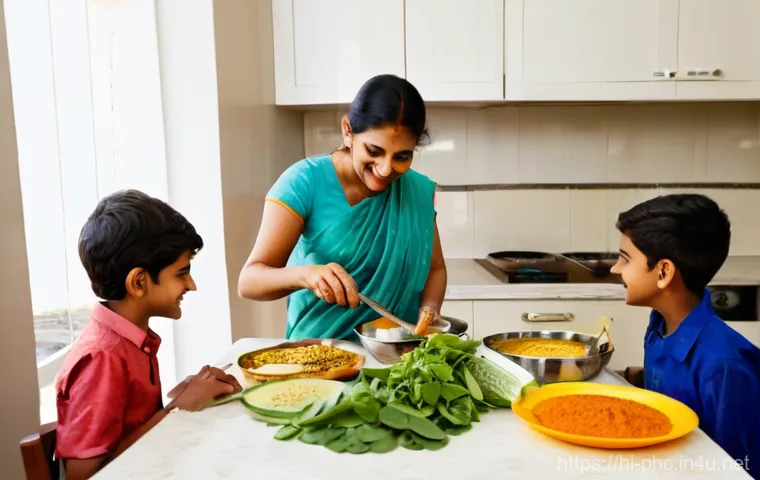 보건소에서의 비만 예방 강좌 - **Community Health Program: Family Consultation at a Government Center**
    A warm and inviting sce...