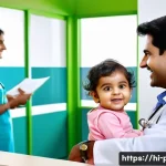 Home 22 보건소 감염병 진단 비용 - **Prompt:** A brightly lit, modern Indian public health center (PHC/CHC) interior, showcasing access...